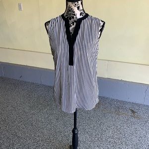 Black and White Stripe Tank